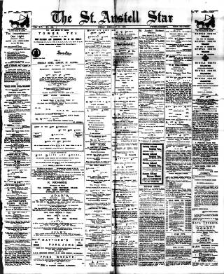 cover page of St. Austell Star published on February 28, 1896