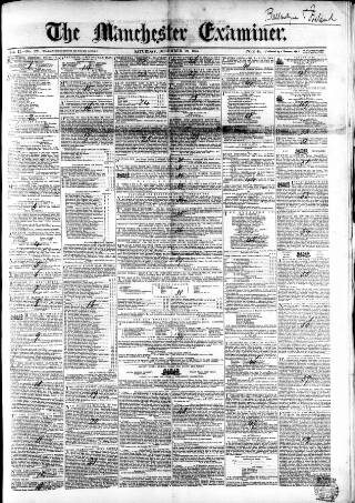 cover page of Manchester Examiner published on December 18, 1847