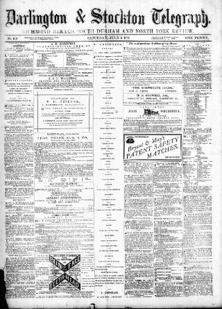 cover page of Darlington & Richmond Herald published on July 6, 1872