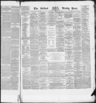 cover page of Salford Weekly News published on February 13, 1875