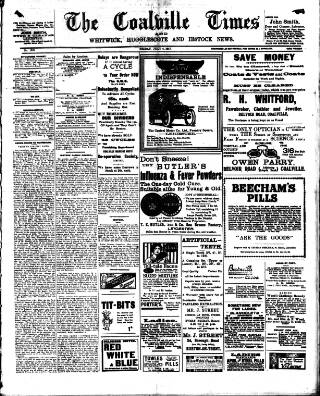 cover page of Coalville Times published on July 6, 1917
