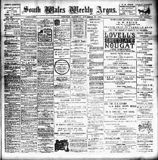 cover page of South Wales Weekly Argus and Monmouthshire Advertiser published on November 30, 1901