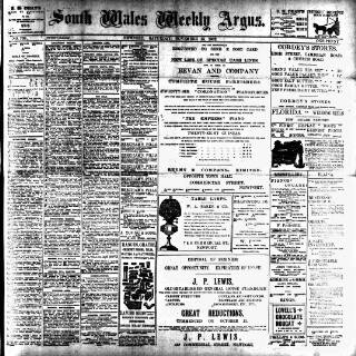 cover page of South Wales Weekly Argus and Monmouthshire Advertiser published on November 15, 1902