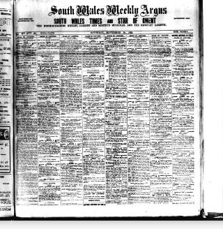 cover page of South Wales Weekly Argus and Monmouthshire Advertiser published on September 18, 1909