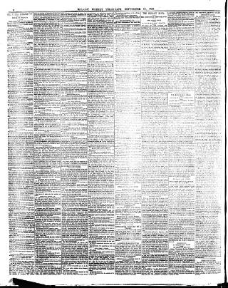 cover page of Belfast Weekly Telegraph published on September 18, 1886