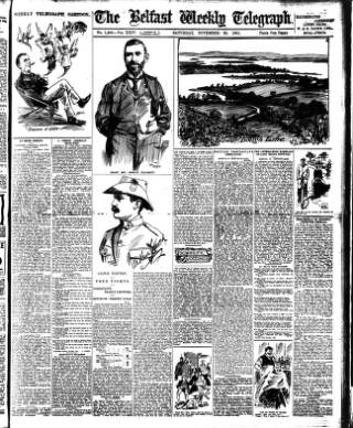 cover page of Belfast Weekly Telegraph published on November 30, 1901