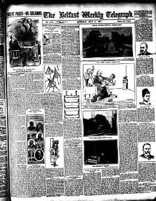 cover page of Belfast Weekly Telegraph published on July 6, 1907
