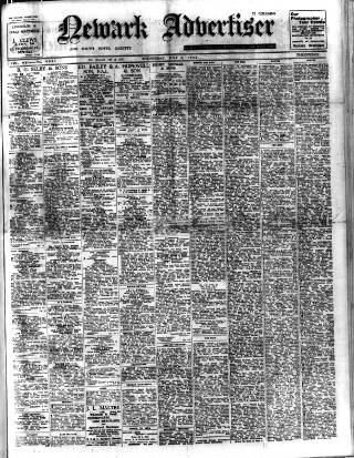 cover page of Newark Advertiser published on July 6, 1949