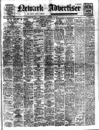 cover page of Newark Advertiser published on February 28, 1951