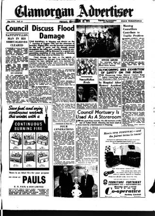 cover page of Glamorgan Advertiser published on September 18, 1953