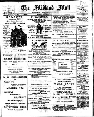 cover page of Midland Mail published on November 15, 1902