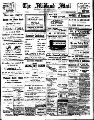 cover page of Midland Mail published on September 18, 1909