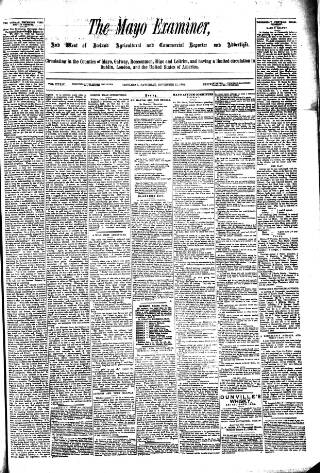 cover page of Mayo Examiner published on November 15, 1902