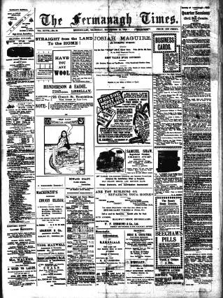 cover page of Fermanagh Times published on November 15, 1906