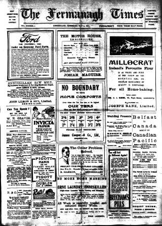 cover page of Fermanagh Times published on May 29, 1924