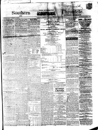 cover page of Bassett's Chronicle published on November 30, 1864