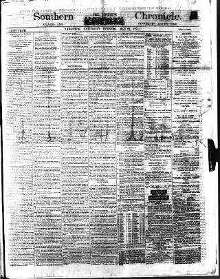 cover page of Bassett's Chronicle published on May 29, 1875