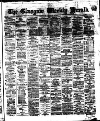 cover page of Glasgow Weekly Herald published on December 30, 1865