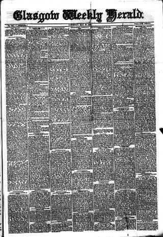 cover page of Glasgow Weekly Herald published on May 29, 1880