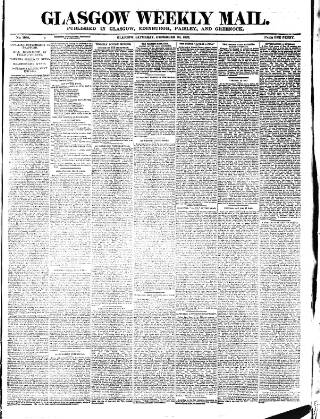 cover page of Glasgow Weekly Mail published on December 30, 1882