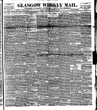 cover page of Glasgow Weekly Mail published on November 15, 1890