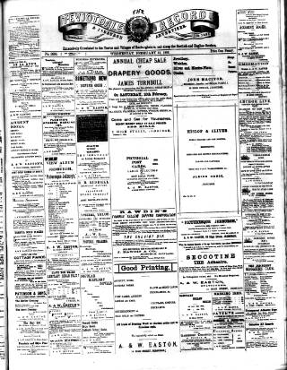 cover page of Teviotdale Record and Jedburgh Advertiser published on February 28, 1906