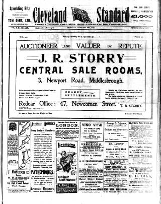 cover page of Cleveland Standard published on February 28, 1914
