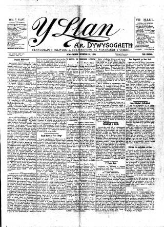 cover page of Y Llan published on February 28, 1902