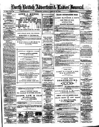 cover page of North British Advertiser & Ladies' Journal published on February 28, 1885