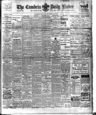 cover page of Cambria Daily Leader published on December 30, 1901