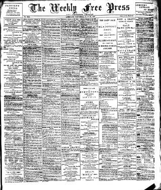 cover page of Weekly Free Press and Aberdeen Herald published on July 30, 1892