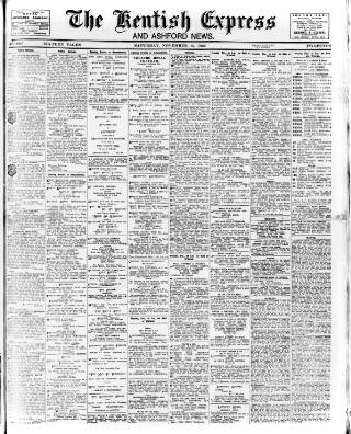 cover page of Kentish Express published on November 15, 1930