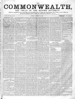 cover page of British Miner and General Newsman published on November 10, 1866