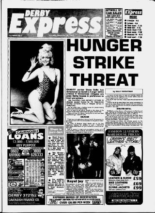 cover page of Derby Express published on November 30, 1989