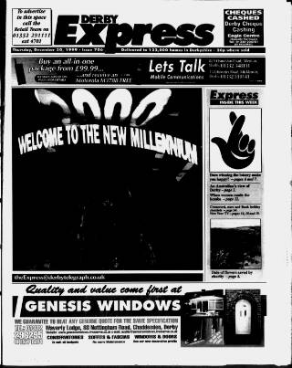 cover page of Derby Express published on December 30, 1999