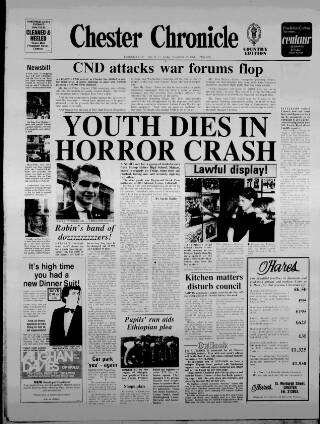cover page of Chester Chronicle published on November 30, 1984