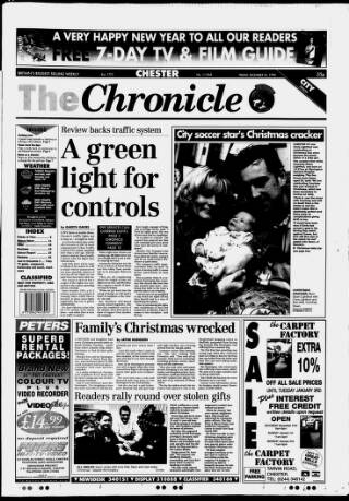 cover page of Chester Chronicle published on December 30, 1994