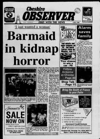 cover page of Cheshire Observer published on July 6, 1988