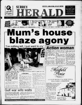 cover page of Surrey Herald published on February 28, 1991