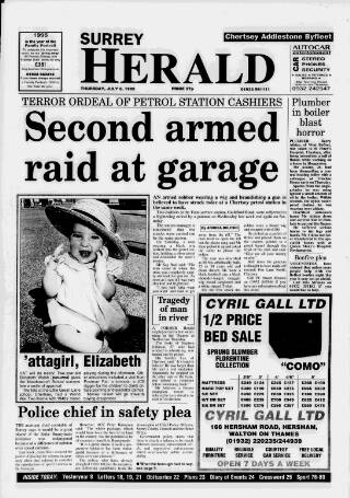 cover page of Surrey Herald published on July 6, 1995