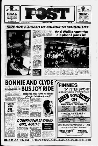 cover page of Ayrshire Post published on July 6, 1990