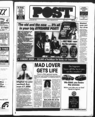 cover page of Ayrshire Post published on February 28, 1997