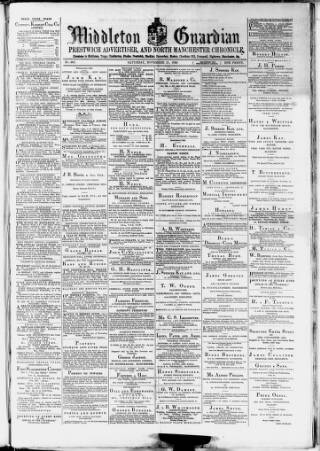 cover page of Middleton Guardian published on November 15, 1890