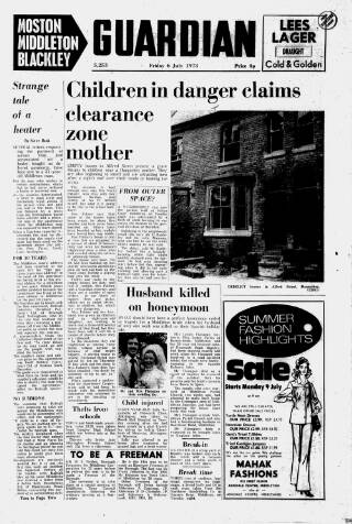 cover page of Middleton Guardian published on July 6, 1973