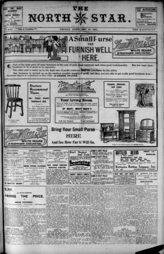 cover page of North Star (Darlington) published on February 28, 1913