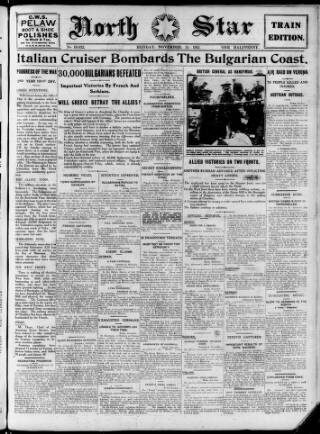 cover page of North Star (Darlington) published on November 15, 1915