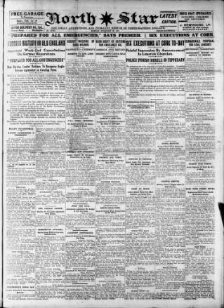 cover page of North Star (Darlington) published on February 28, 1921