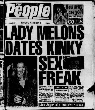 cover page of The People published on May 29, 1988