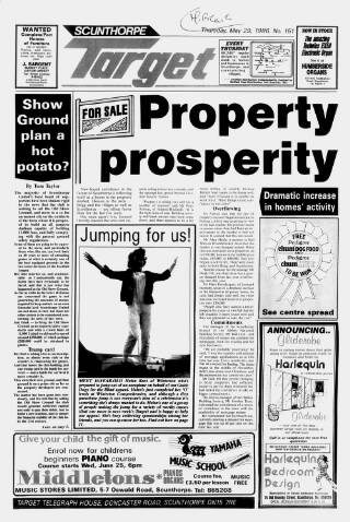cover page of Scunthorpe Target published on May 29, 1986
