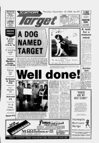 cover page of Scunthorpe Target published on September 18, 1986